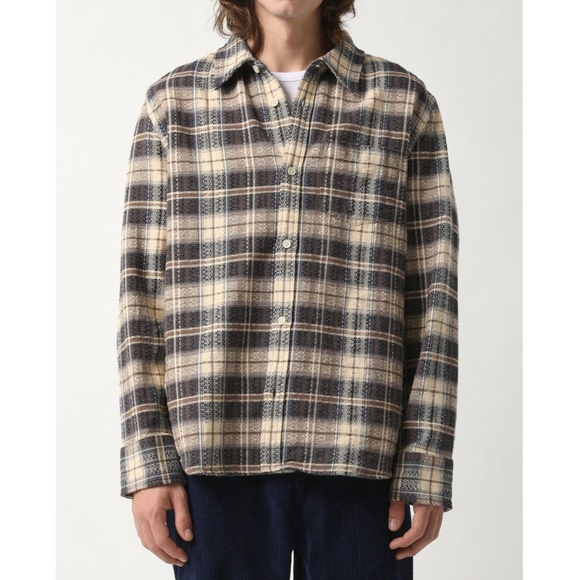 Brown & Tan Dobby Weave Corridor Button Up - Picture 1 of 7